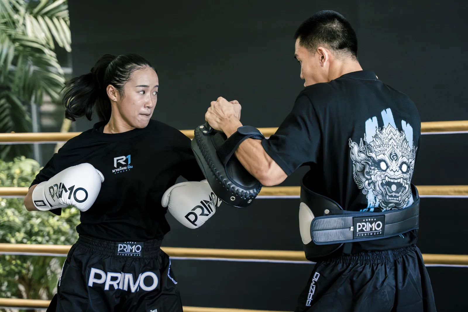 Training at R1 Muay Thai Phuket