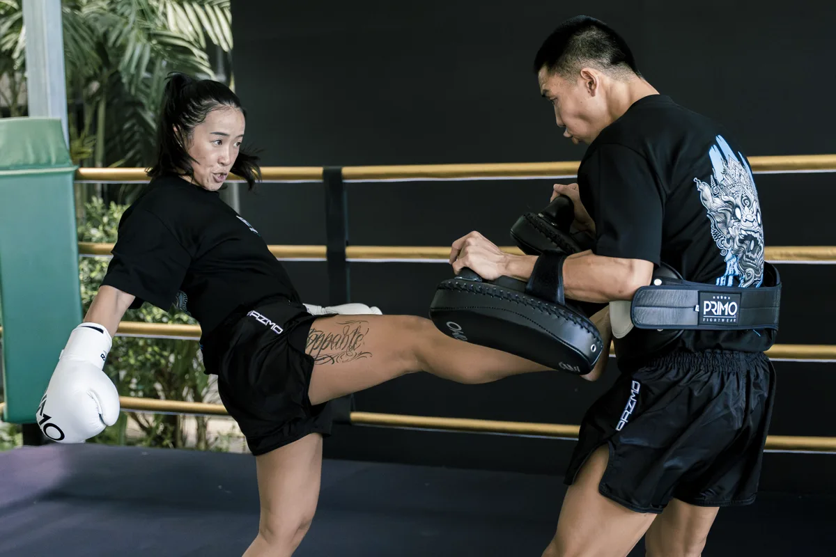 Muay Thai training at R1 Phuket